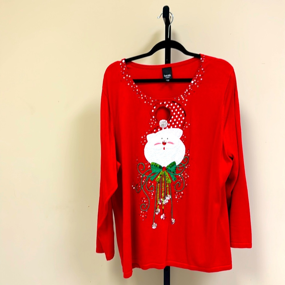 Berek red Christmas sweater
